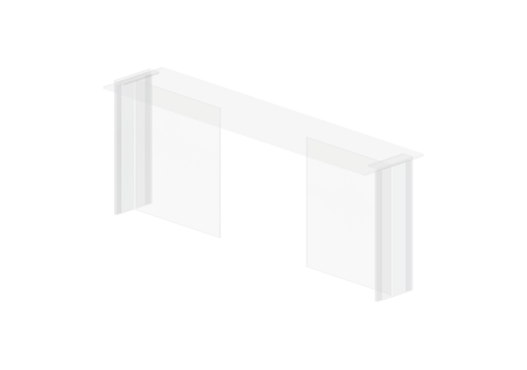 3D Tisch - Konsolentisch aus Glas - Artzzi - Longilinea -... 3D Tisch - Konsolentisch aus Glas - Artzzi - Longilinea -...