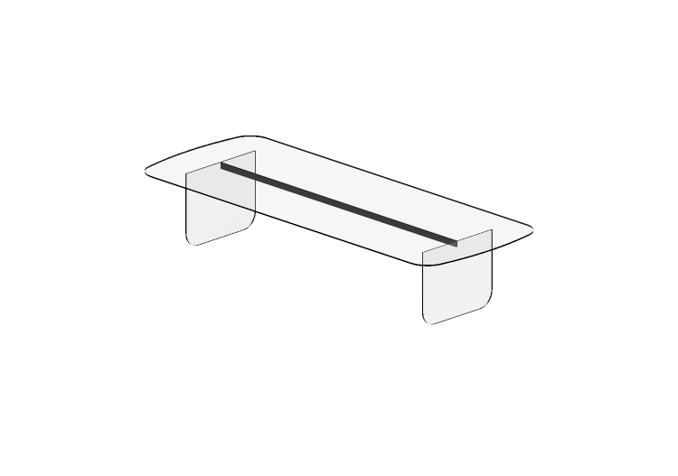 Mesas 3D - Mesa de centro de vidro - Artzzi - Bronzo -... Mesas 3D - Mesa de centro de vidro - Artzzi - Bronzo -...