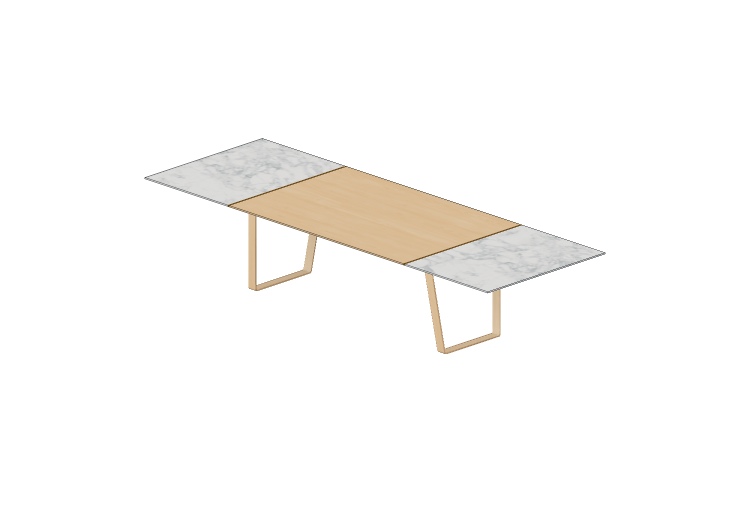 Mesas 3D - Mesa de madeira e mármore - Artzzi - Asa -... Mesas 3D - Mesa de madeira e mármore - Artzzi - Asa -...