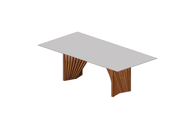 Mesas 3D - Mesa comedor de madera - Artzzi - Laguna -... Mesas 3D - Mesa comedor de madera - Artzzi - Laguna -...