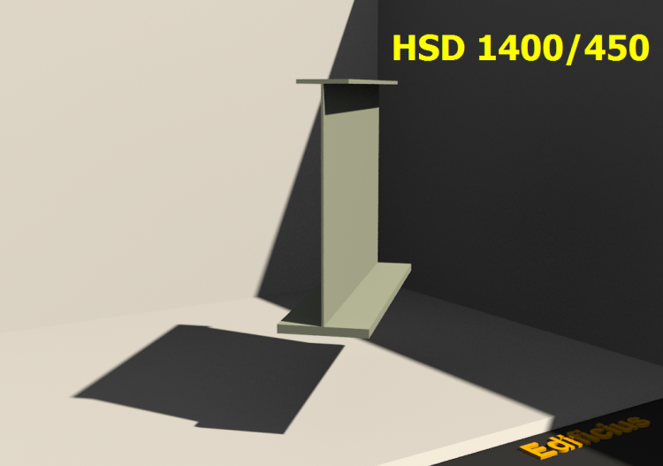 Perfiles soldados 3D - HSD 1400/450 - ACCA software